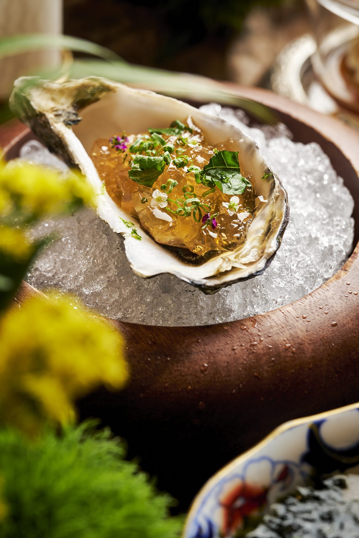 Oyster with nabansu jelly