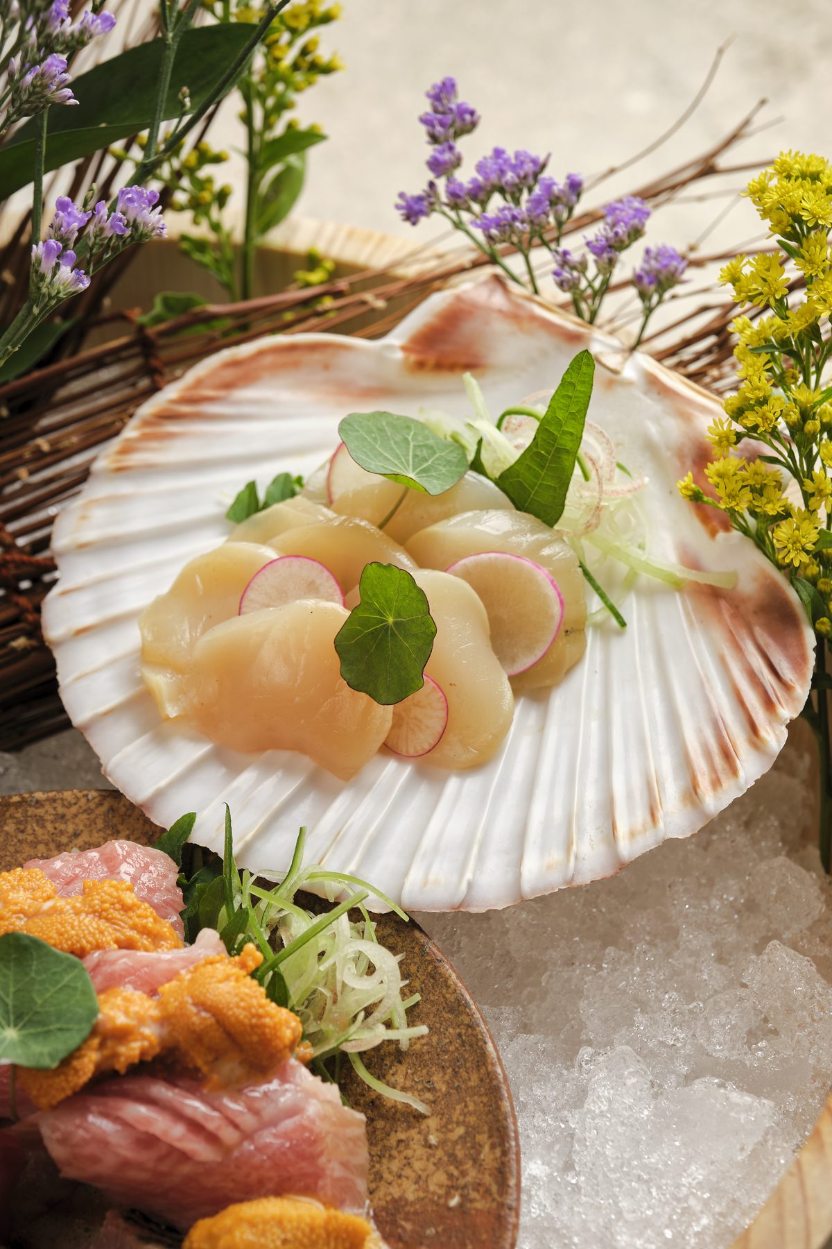 Scallop sashimi